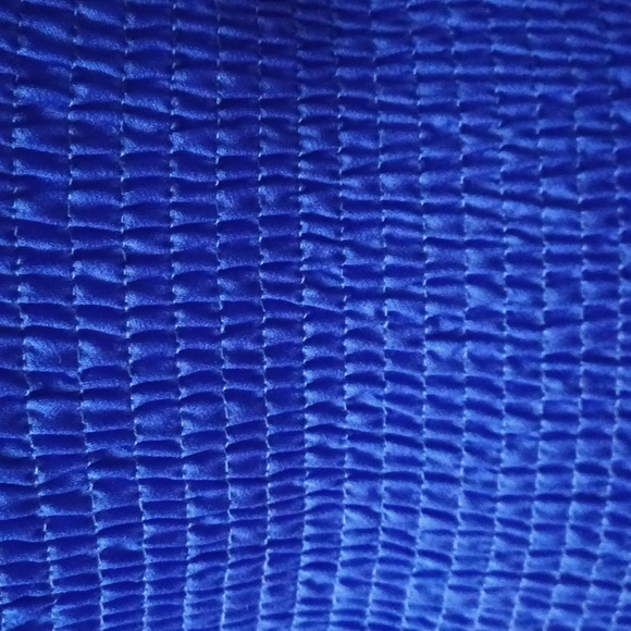 Blue Bodycon Dress with Puffer sleeves - Picture 4 of 4